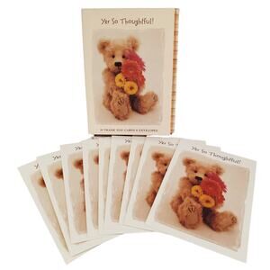 Vintage Boyds Bears Thank you Cards & Envelopes 2001 Boyds Collection Made USA